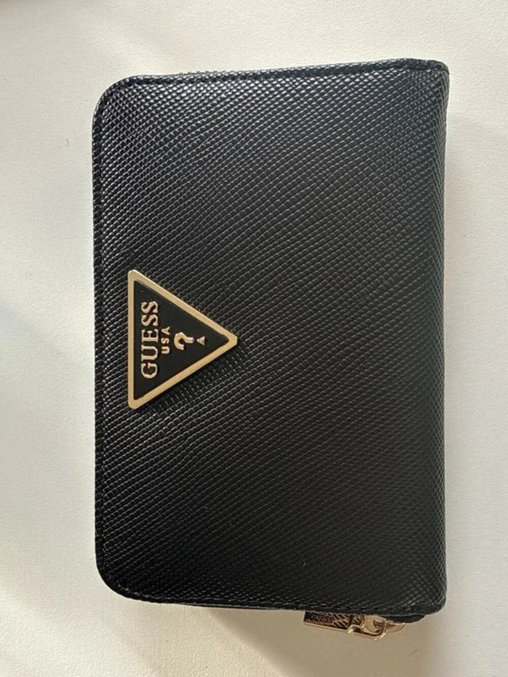 Guess Wallet Black Saffiano Laurel